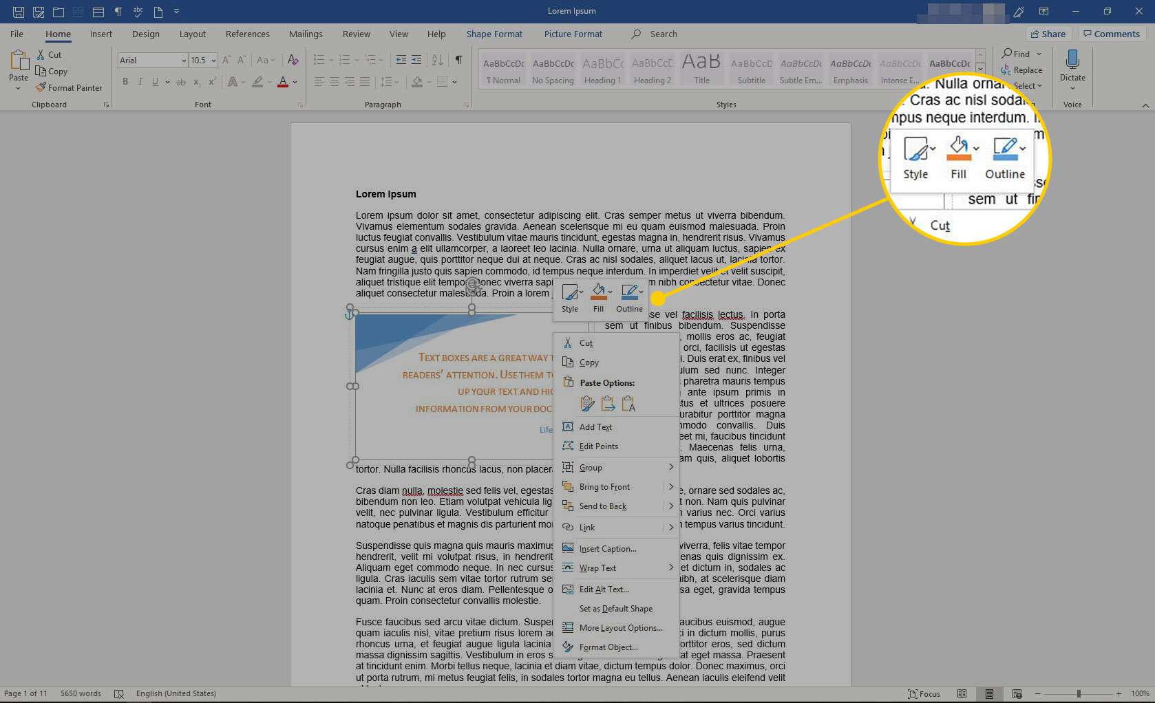 microsoft word for mac 15.30 remove dotted line text box in new document